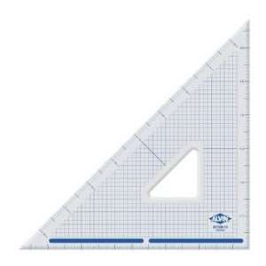  in. Long Durable Clear Acrylic Cutting Edge Triangles: Office Products