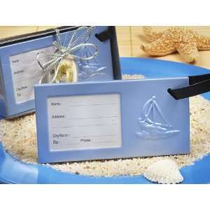  Sailboat Design Beach Theme Luggage Tag Party Favors 