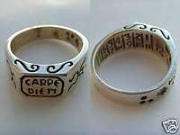 Carpe Diem Seize the Day Sterling Silver RING ALL SIZE  