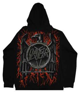  eagle logo metal band zip up adult hoodie hooded sweatshirt sku 