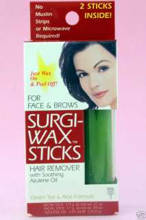 Surgi Wax For Face & Brows Hair Remover w/Azulene Oil  