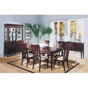  7 pc espresso finish dining room set: Furniture & Decor