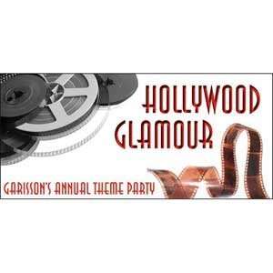  Hollywood Glamour Personalized Banner 