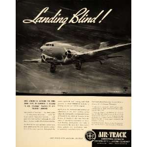   Ad Air Track F.L. Jacobs Aviation Airplane Landing   Original Print Ad