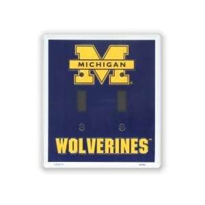  2 Michigan Wolverines Double Light Switch Plates *SALE 