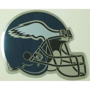 Philadelphia Eagles Helmet Logo Chrome NFL Car Magnet:  