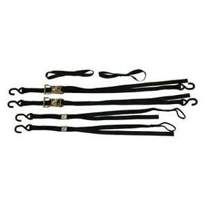  6 Piece Motorcycle Lift Tie down Strap Kit Sports 