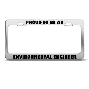 Proud To Be Environmental Engineer Career Profession license plate 
