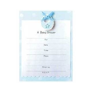  12 Onsie Baby Shower Invitations   Baby Shower Invitation Set Blue 