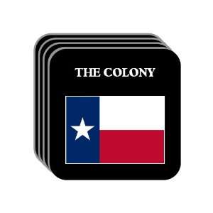 US State Flag   THE COLONY, Texas (TX) Set of 4 Mini Mousepad Coasters