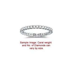  0.70 Cts Diamond Ring in 14K White Gold 8.5 Jewelry
