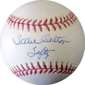  Steve Lefty Carlton Autographed Baseball (Steiner 