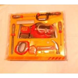 RED TOOL BOX KIDS RED TOOL BOX YOUTH REAL TOOL SET 