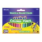 Bazic Mini Color Pencils, 24 Colors (Case of 144)