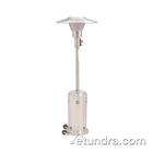 AZ Patio Heaters 87 Inch TALL HAMMERED SILVER PATIO HEATER WITH TABLE
