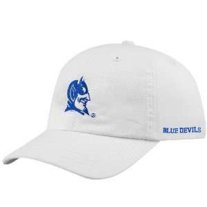 Duke Blue Devils Youth White Basic Logo Adjustable Slouch Hat  