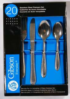   Everyday Luxuria Pattern Flatware 20 Piece Set NEW Service for 4