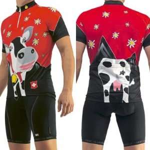   Belle Short Sleeve Cycling Jersey   Red   90.121.0