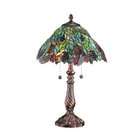 Lite Source Oriole Collection Art Glass Table Lamp With Night Light
