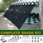 GL RV Awning Shade Kit RV Awning Screen Room Complete Kit 8 x 18 