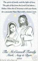 Holy Christmas Nativity Mary Baby Jesus Greeting Cards  