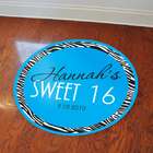 CathyConcepts Exclusive Gifts and Favors Sweet 16 Zebra Print Floor 