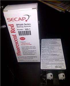 SECAP RED iNK CARTRIDGE DP500 S20 1 POSTAGE METER STAMP  