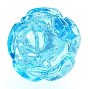 Turquoise rose acrylic plastic beads (20 pcs) 16mm 055125 