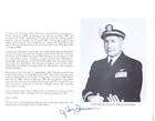 TONY DENMAN Navy WW II Fighter Ace Autographed