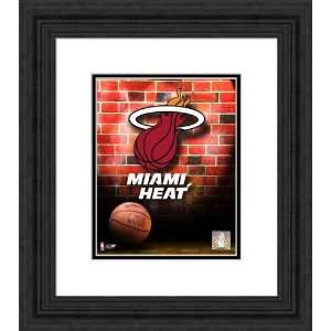  Framed Team Logo Miami Heat Photograph