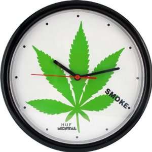 Skate Mental Huff 420 Weed Leaf Clock 