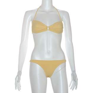 Overstock Cotn by Lucenti Swimwear Womens Gemada Bandeau Bikini 