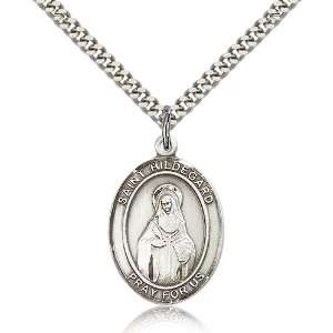  .925 Sterling Silver St. Saint Hildegard Von Bingen Medal 
