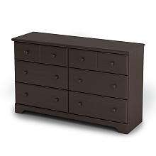 South Shore Summer Breeze Collection Double Dresser   Chocolate 
