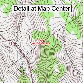 USGS Topographic Quadrangle Map   Delhi, New York (Folded/Waterproof 