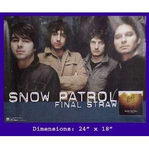 SNOW PATROL Final Straw Group Shot Poster 18x24
