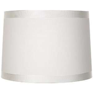  Off White Fabric Drum Shade 13x14x10 (Spider): Home 