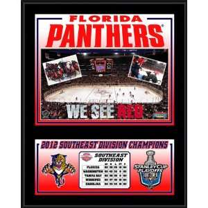  Florida Panthers Sublimated 12x15 Plaque  Details 2012 