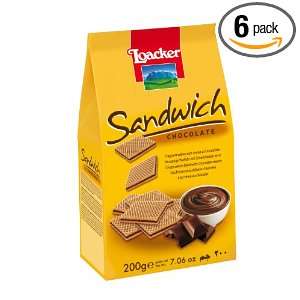 Loacker Sandwich King, Chocolate, 7.06 Ounce (Pack of 6)  