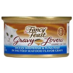 Fancy Feast Gravy Lovers   Ocean Whitefish & Tuna   24 x 3 oz 