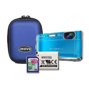  Fuji Z70 Blue 12mp Digital Camera & Bundle with Inov8 Blue 