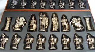 Metalotehniki Gold & Silver Plated Chess Pieces Made in Greece  
