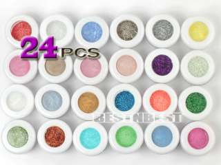 24 pcs Colors Eye Shadow Powder Mineral Pigment Makeup  