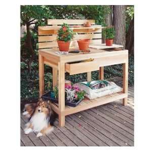  Cedar Potting Bench: Patio, Lawn & Garden