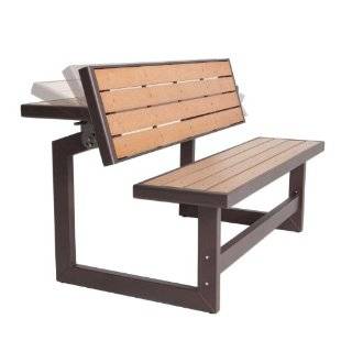  Flip Top Bench/Table With Arms   Improvements Patio, Lawn 