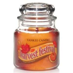 Harvest Festival Swirl Medeum Jar Candle By Yankee Candle 