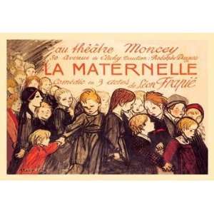 Exclusive By Buyenlarge La Maternelle Comedie en 3 Actes 20x30 poster 