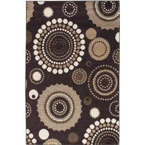  Twist Contemporary Brown & Ivory 411 x 76 Area Rug 
