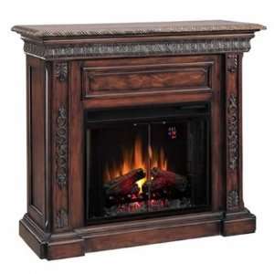   Marco 28 Electric Fireplace Mantel In Antique Walnut