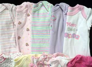 31 pc. BABY GIRL Newborn Infant 0 3 3 6 months ONE PIECE Clothes Lot 0 
